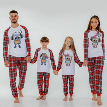 Новогодние пижамы для всей семьи