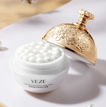 Veze Collagen Bouncing Pearl - увлажняющий крем для лица с коллагеном и жемчугом