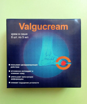 Valgucream (Валгукрем) - крем від вальгусной деформації