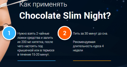 Chokolate Slim night (Шоколад Лим Найт) - комплекс для похудения